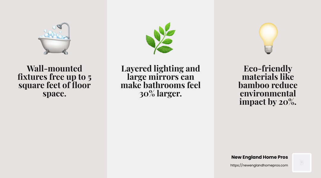 Space Maximization Tips for Bathroom Remodel - bathroom remodel nashua nh infographic 3_facts_emoji_grey