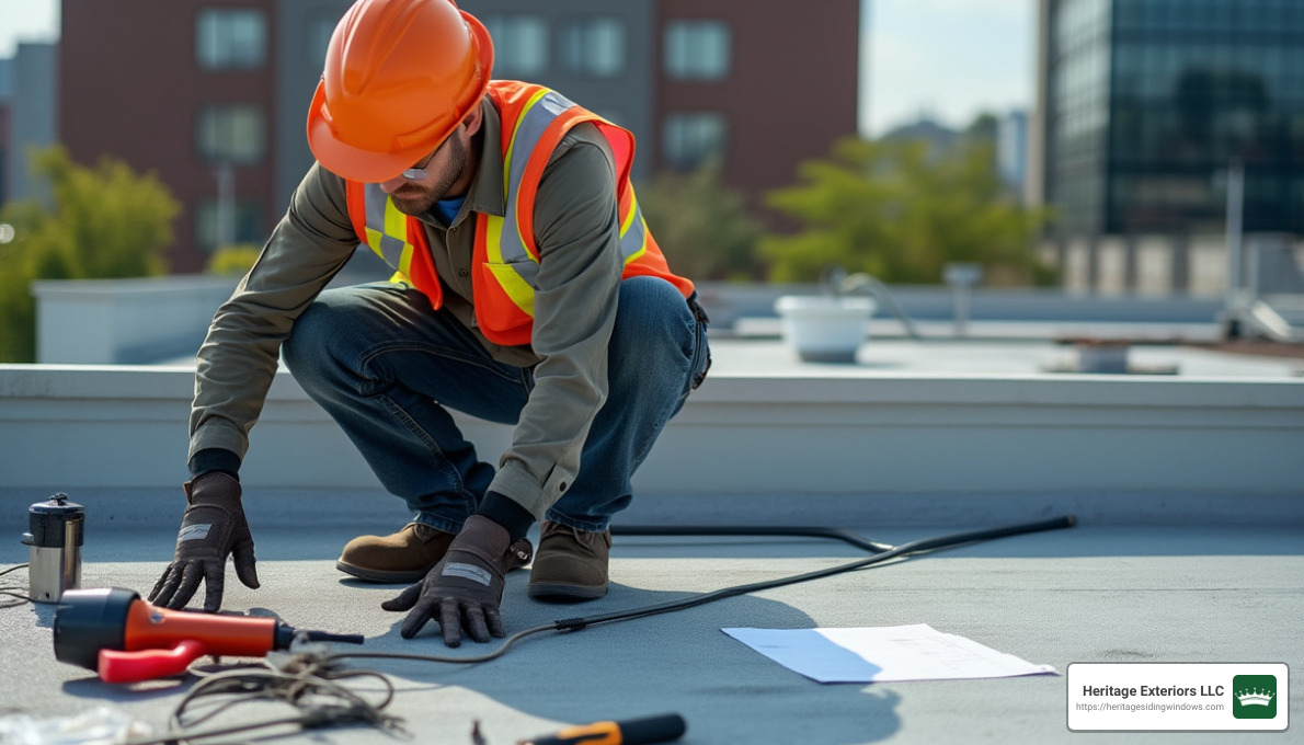 Framingham, MA Roofing and Siding Contractors: Who to Hire 2 Commercial roofing inspection - roofing and siding contractors framingham ma