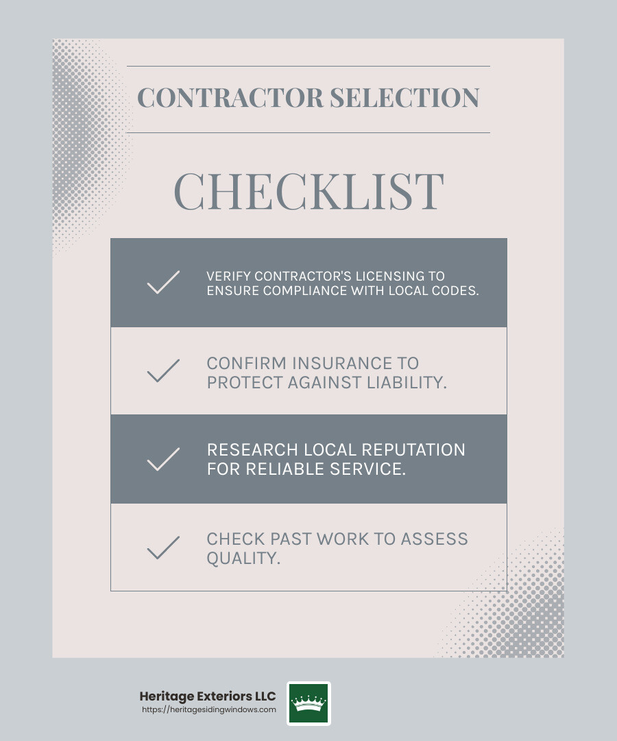 Framingham, MA Roofing and Siding Contractors: Who to Hire 3 Licensing and insurance are crucial for protecting your investment - roofing and siding contractors framingham ma infographic checklist-light-blue-grey