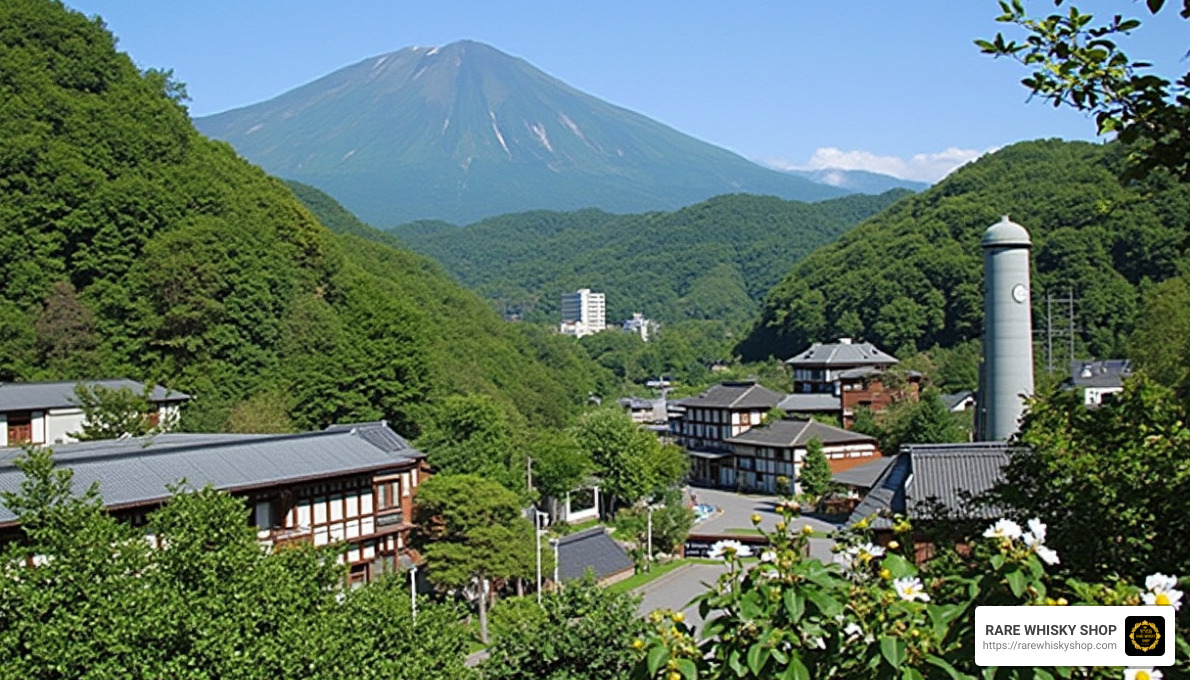 Yamazaki Distillery at the foot of Mt. Tennozan - yamazaki scotch