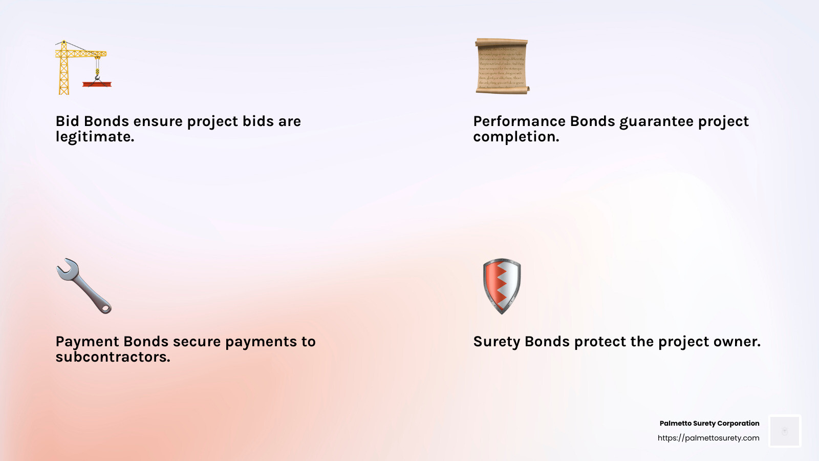 Surety bond process - bonding requirements for contractors infographic 4_facts_emoji_light-gradient Surety bond process - bonding requirements for contractors infographic 4_facts_emoji_light-gradient
