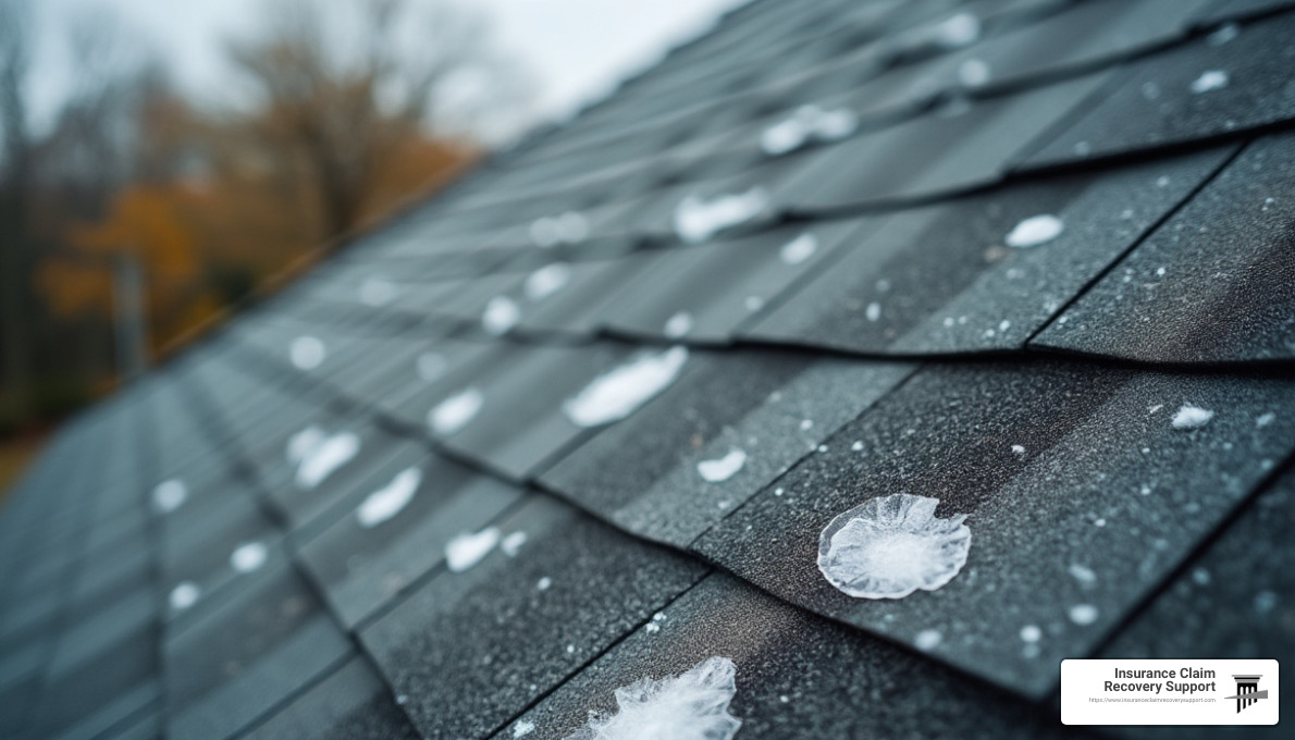 Hail damage can be hard to spot, but it can lead to significant property issues. - hail damage public adjuster