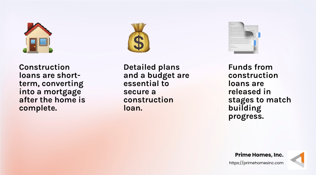Construction loans are vital for building a new home - build a home near me infographic 3_facts_emoji_light-gradient