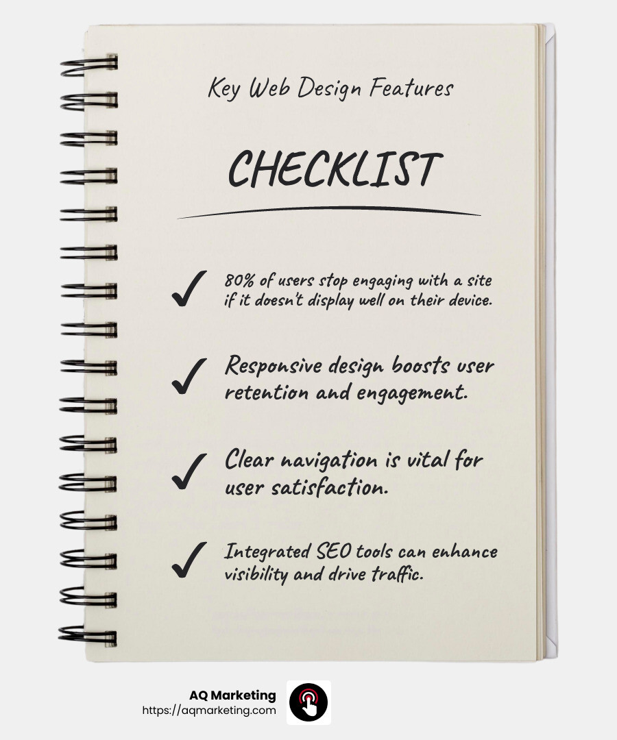 Responsive design is crucial for reaching a wider audience - website design for small business infographic checklist-notebook Responsive design is crucial for reaching a wider audience - website design for small business infographic checklist-notebook