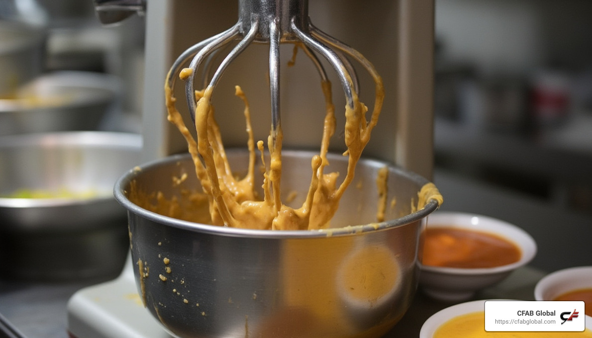 Vertical mixers ensure consistent blending - commercial sauce mixer