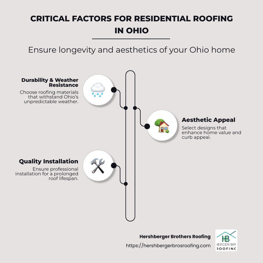 Checklist for Residential Roofing in Ohio - Residential roofing Ohio infographic infographic-line-3-steps-neat_beige