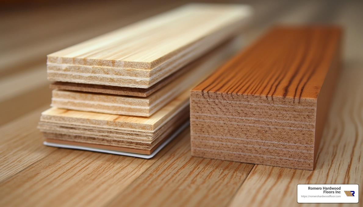 Engineered vs Solid Hardwood Composition - Engineered vs solid hardwood