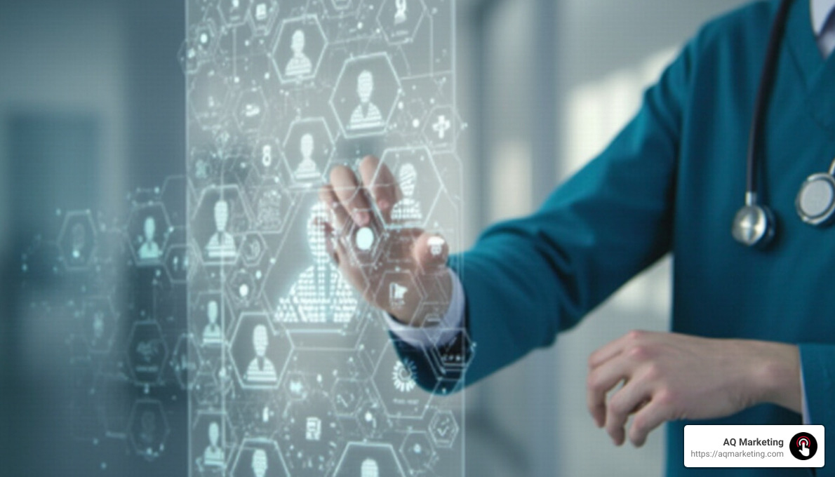 online-reputation-management-concept-review Online reputation management concept, person leaving a review. - reputation management software for doctors and medical offices