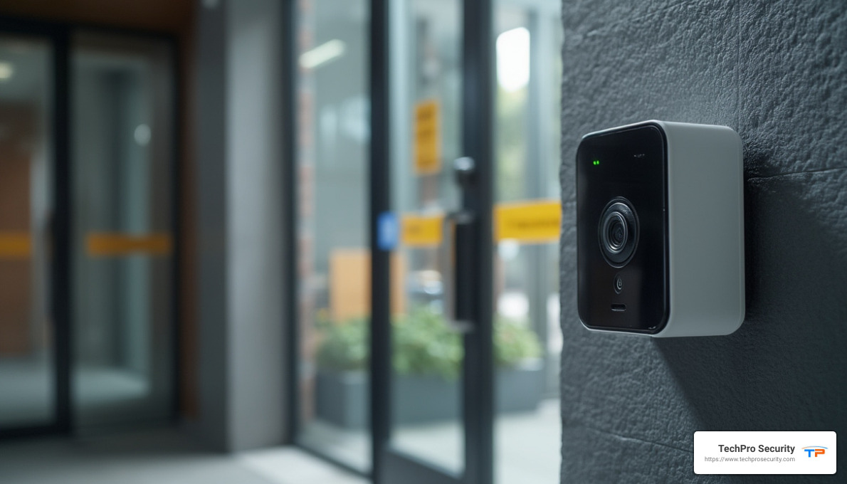 Wide-angle camera in access control systems - gate guard