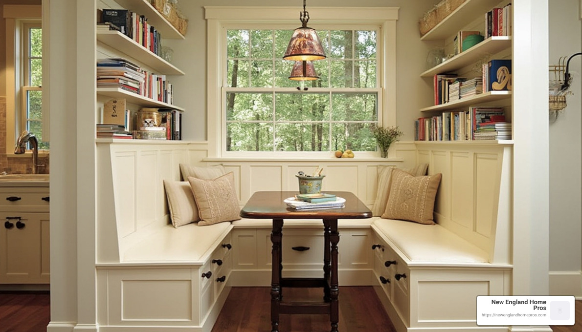 Classic Shaker Style with storage solutions - bespoke kitchen bench seating