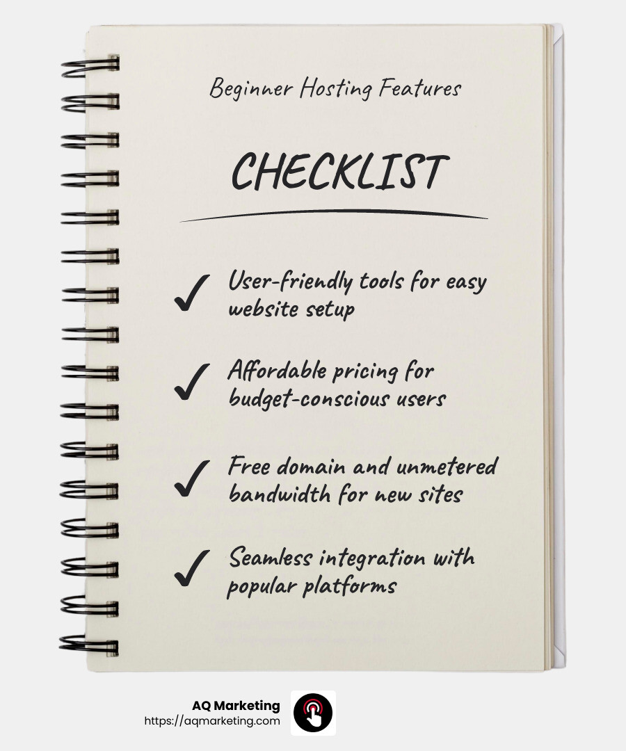 Hostinger offers a streamlined onboarding process - web hosting companies infographic checklist-notebook