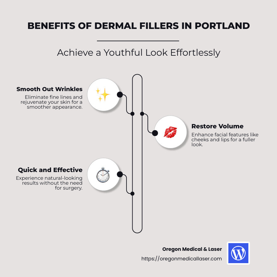 Infographic detailing benefits and quick effects of dermal fillers in Portland - Dermal fillers Portland infographic infographic-line-3-steps-neat_beige Infographic detailing benefits and quick effects of dermal fillers in Portland - Dermal fillers Portland infographic infographic-line-3-steps-neat_beige