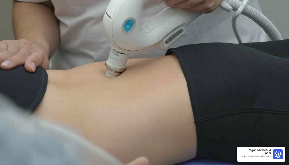 Cryolipolysis targets fat cells with cold temperatures - body contouring fat reduction Cryolipolysis targets fat cells with cold temperatures - body contouring fat reduction