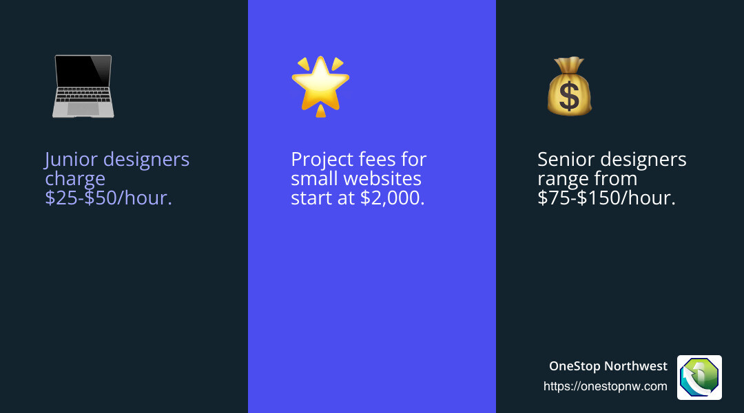 Finding Local Website Designers: Tips and Tricks 6 Average costs for website design services on Fiverr - find local website designers infographic 3_facts_emoji_blue