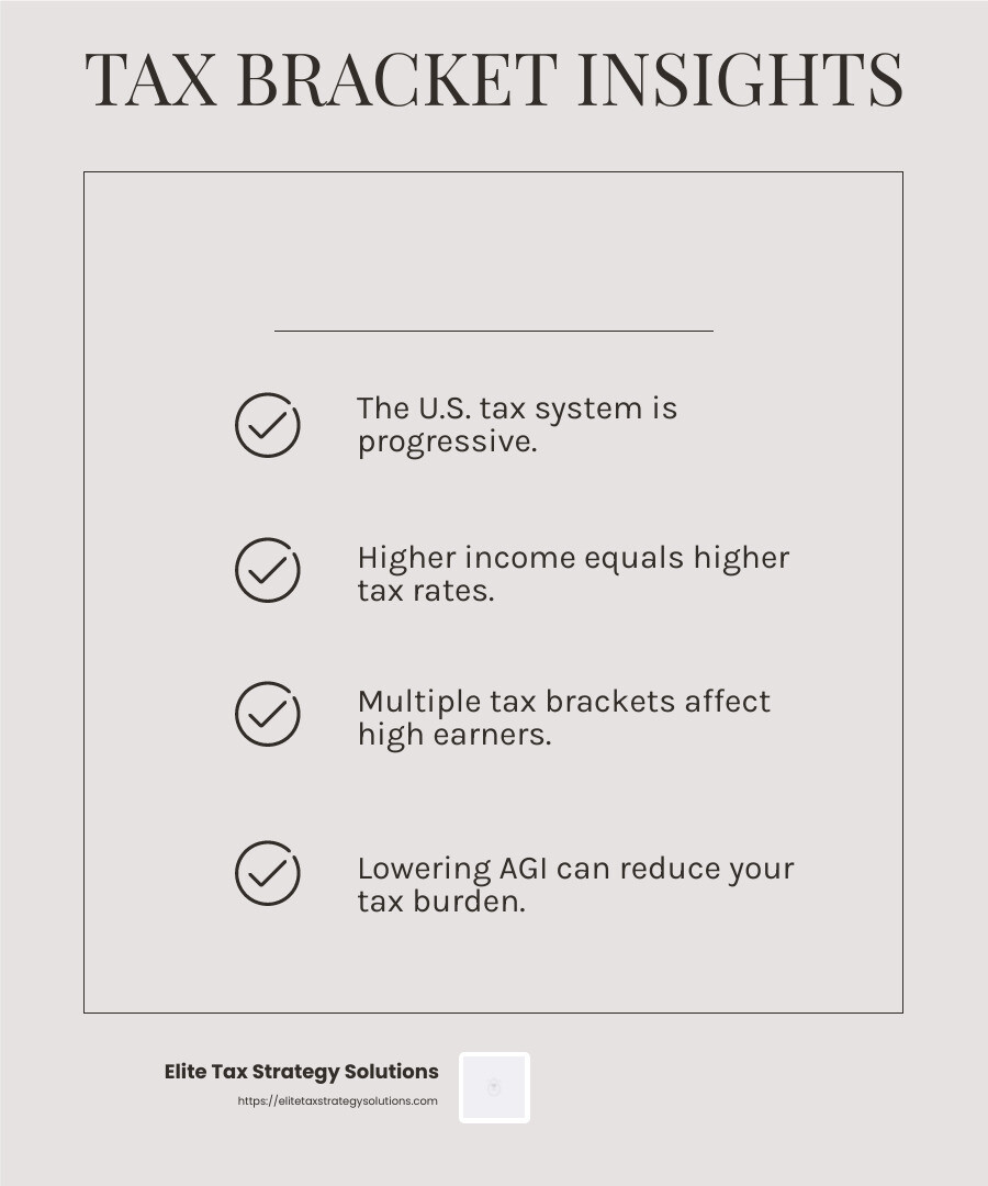 Tax Brackets Infographic - high-income tax planning infographic checklist-light-beige
