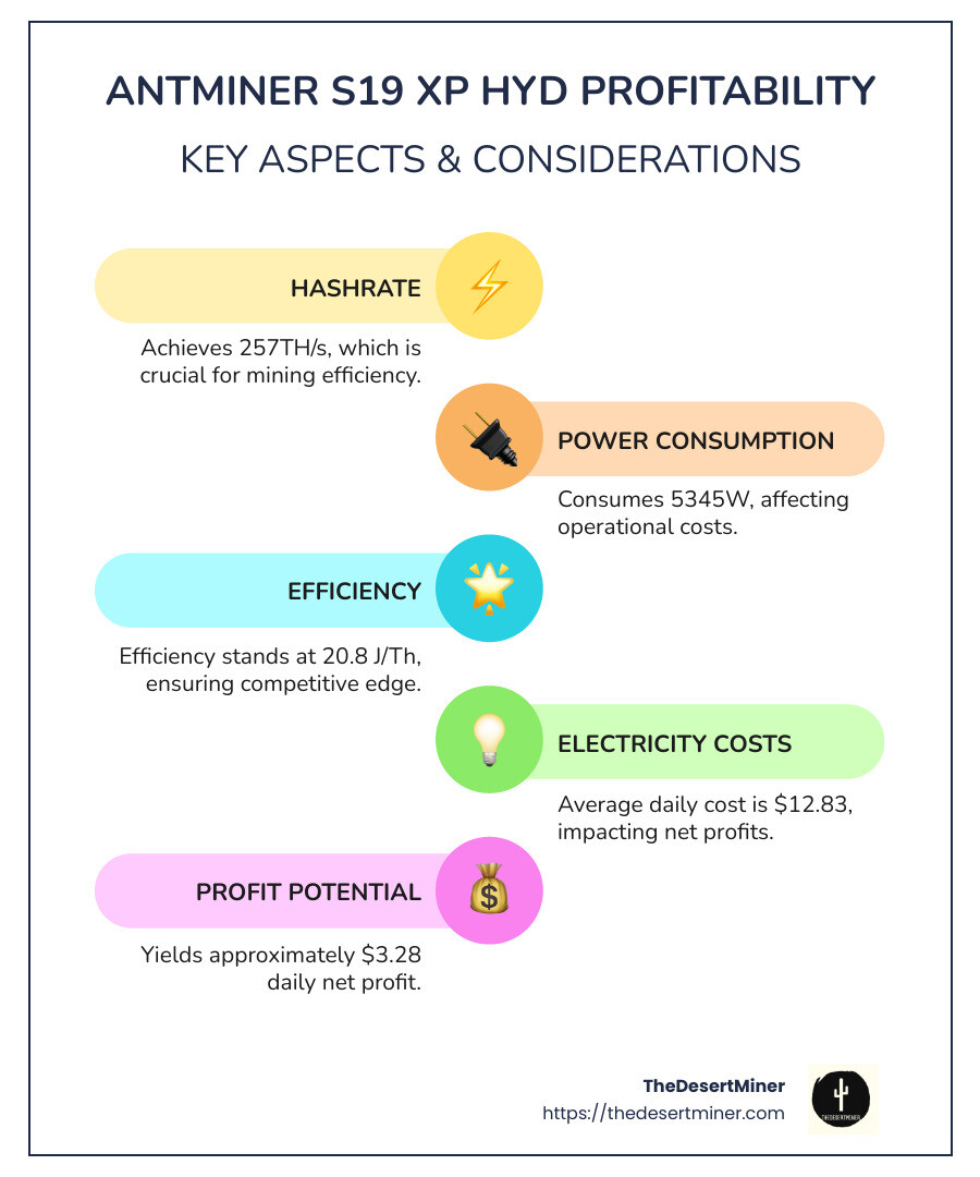 Antminer S19 XP Hyd Profit and Cost Infographic - antminer s19 xp hyd profitability infographic infographic-line-5-steps-colors