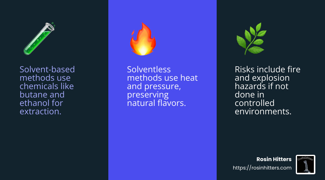 Supercritical CO2 extraction is a clean and safe method for producing high-quality cannabis concentrates. - cannabis concentrates infographic 3_facts_emoji_blue
