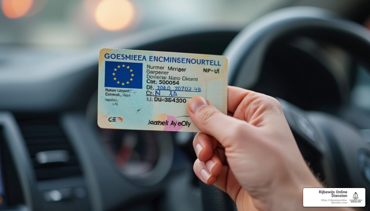 Driving Test Illustration - eu driver's license