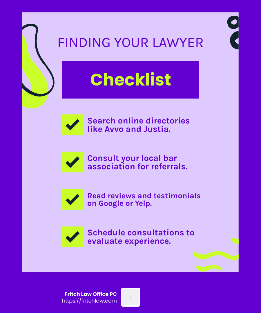 Tenant rights attorneys can provide essential support in navigating legal challenges with landlords. - tenant rights attorney near me infographic checklist-fun-neon