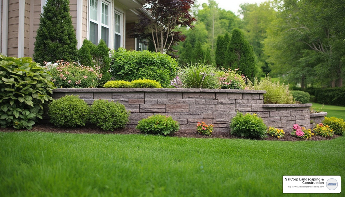 retaining wall landscaping - retaining wall landscaping