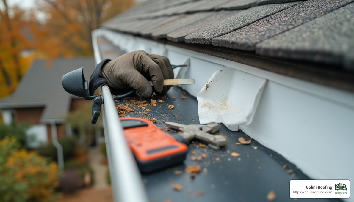 Gutter repair process - gutter repair service