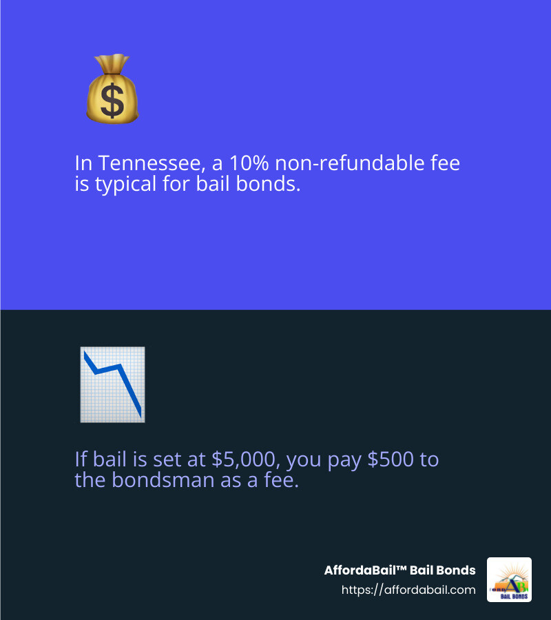 10% non-refundable fee explanation - bondsman johnson city tn infographic 2_facts_emoji_blue