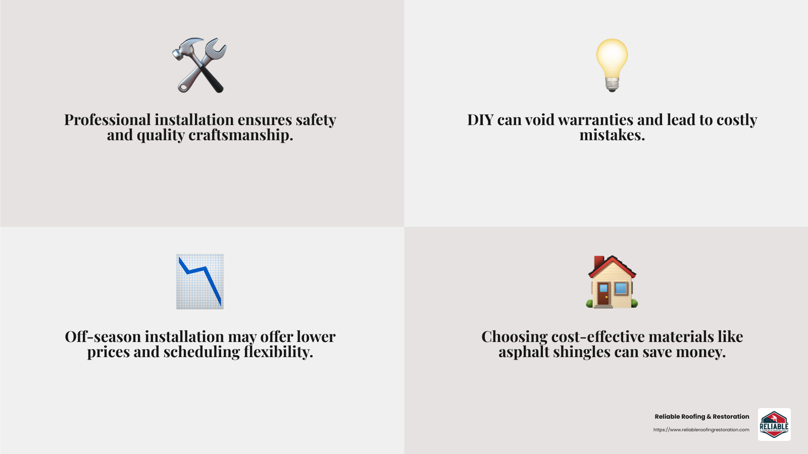 Roof shingle replacement is crucial for maintaining home integrity and preventing costly repairs. - cost to replace roof shingles infographic 4_facts_emoji_grey