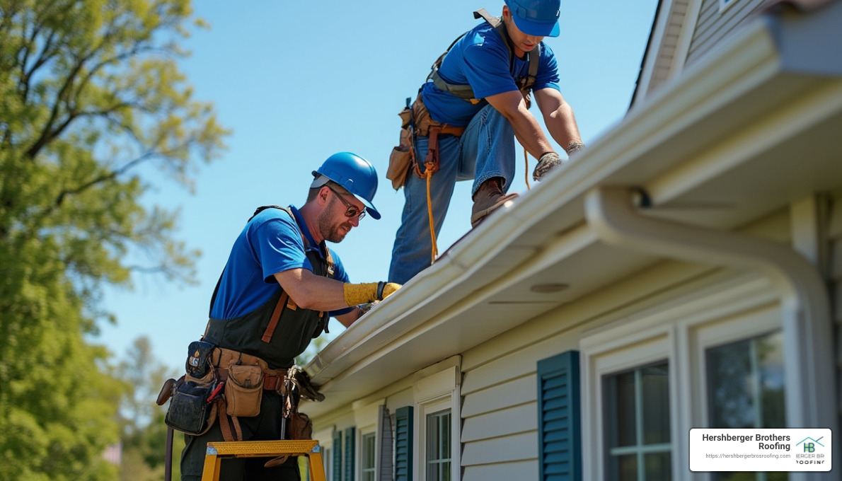 Gutter installation process - gutter repair and installation central ohio