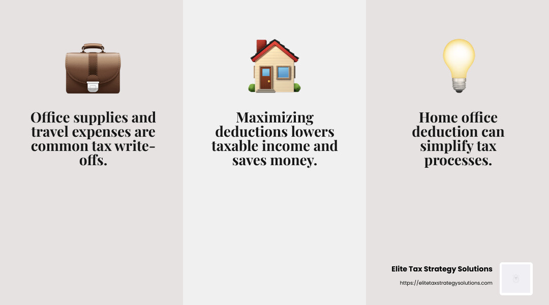 Tax Savings - small business tax tips infographic 3_facts_emoji_grey