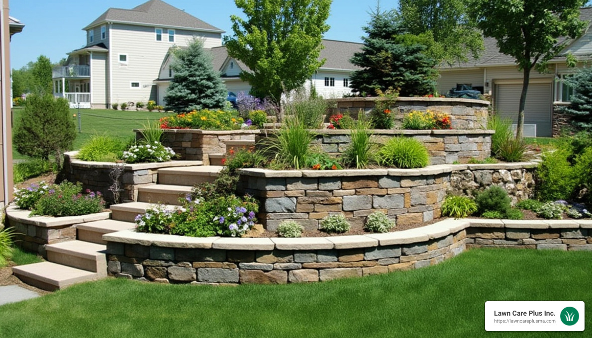 Retaining walls in landscape design can transform your outdoor space into a beautiful and practical haven. - retaining walls and landscaping
