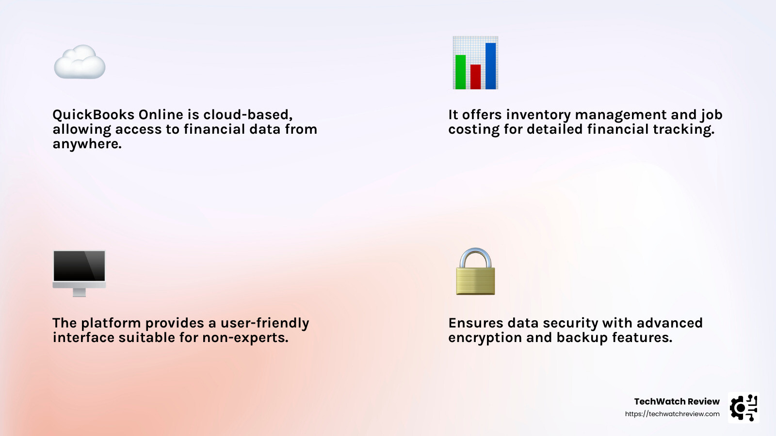 QuickBooks Online Features - best quickbooks for small business infographic 4_facts_emoji_light-gradient