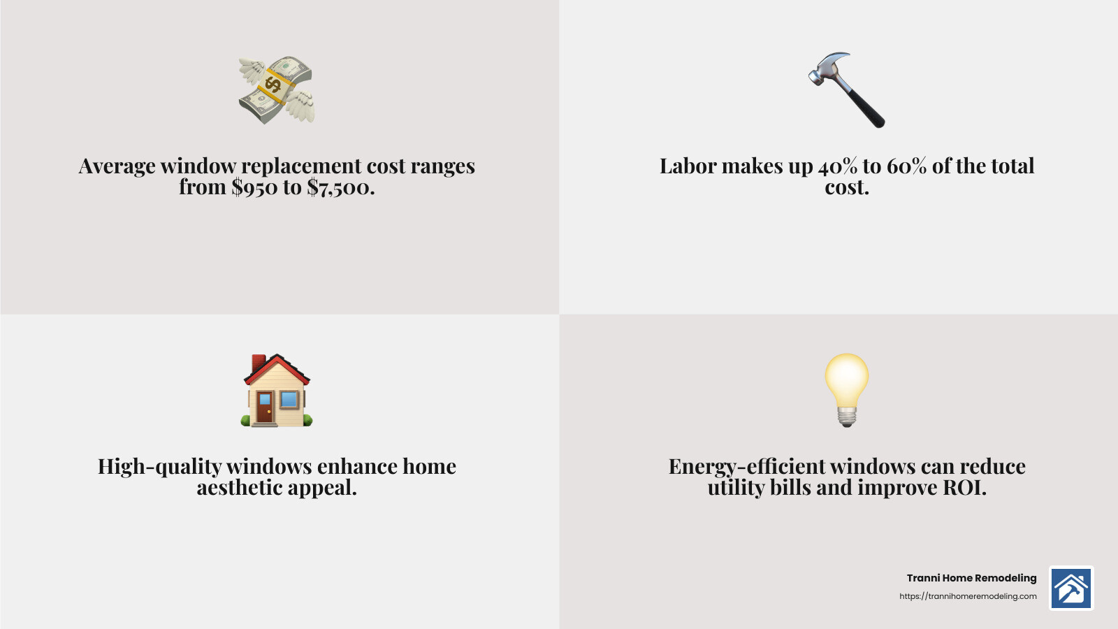 Average cost and ROI of window replacement - window replacement contractor infographic 4_facts_emoji_grey Average cost and ROI of window replacement - window replacement contractor infographic 4_facts_emoji_grey