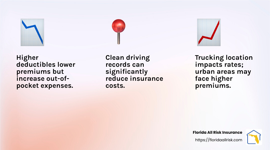 Understanding the cost factors of cargo insurance can help in making informed decisions. - Cargo insurance for trucks infographic 3_facts_emoji_light-gradient