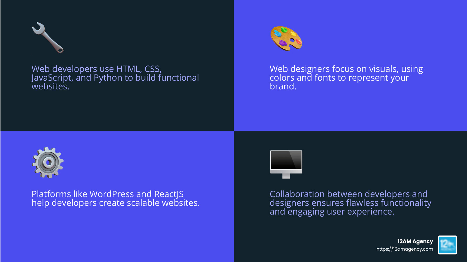 Infographic on coding languages used by Texas website developers - Texas website developers infographic 4_facts_emoji_blue