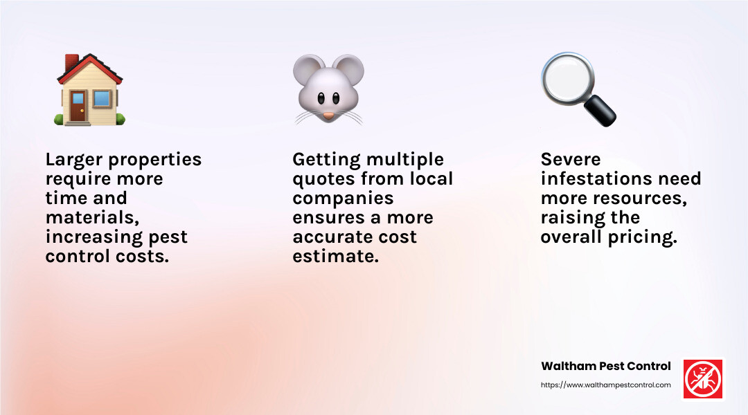 Factors affecting the cost of mice control services - mice control companies near me infographic 3_facts_emoji_light-gradient