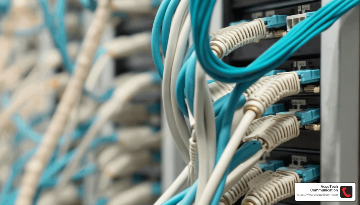 Diagram of a structured cabling system - network data wiring