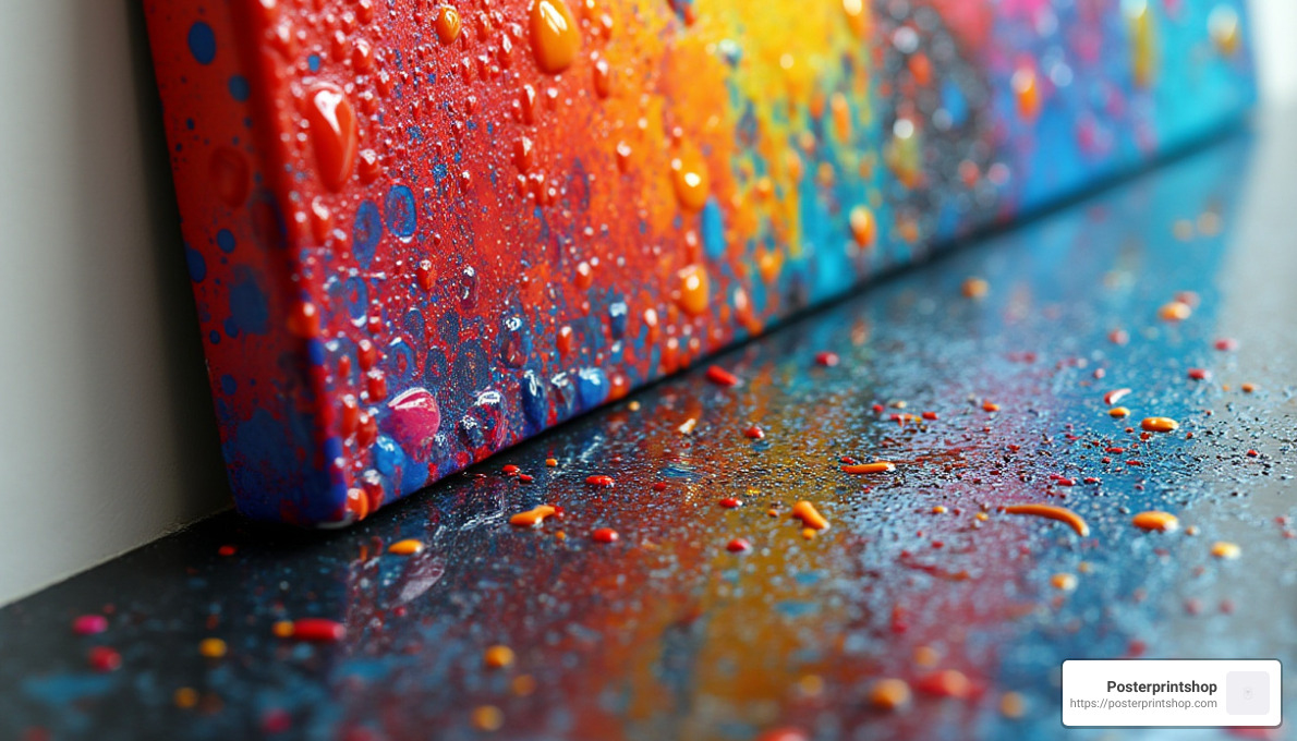 Glossy finish improves vibrancy and depth - glossy vs matte canvas prints
