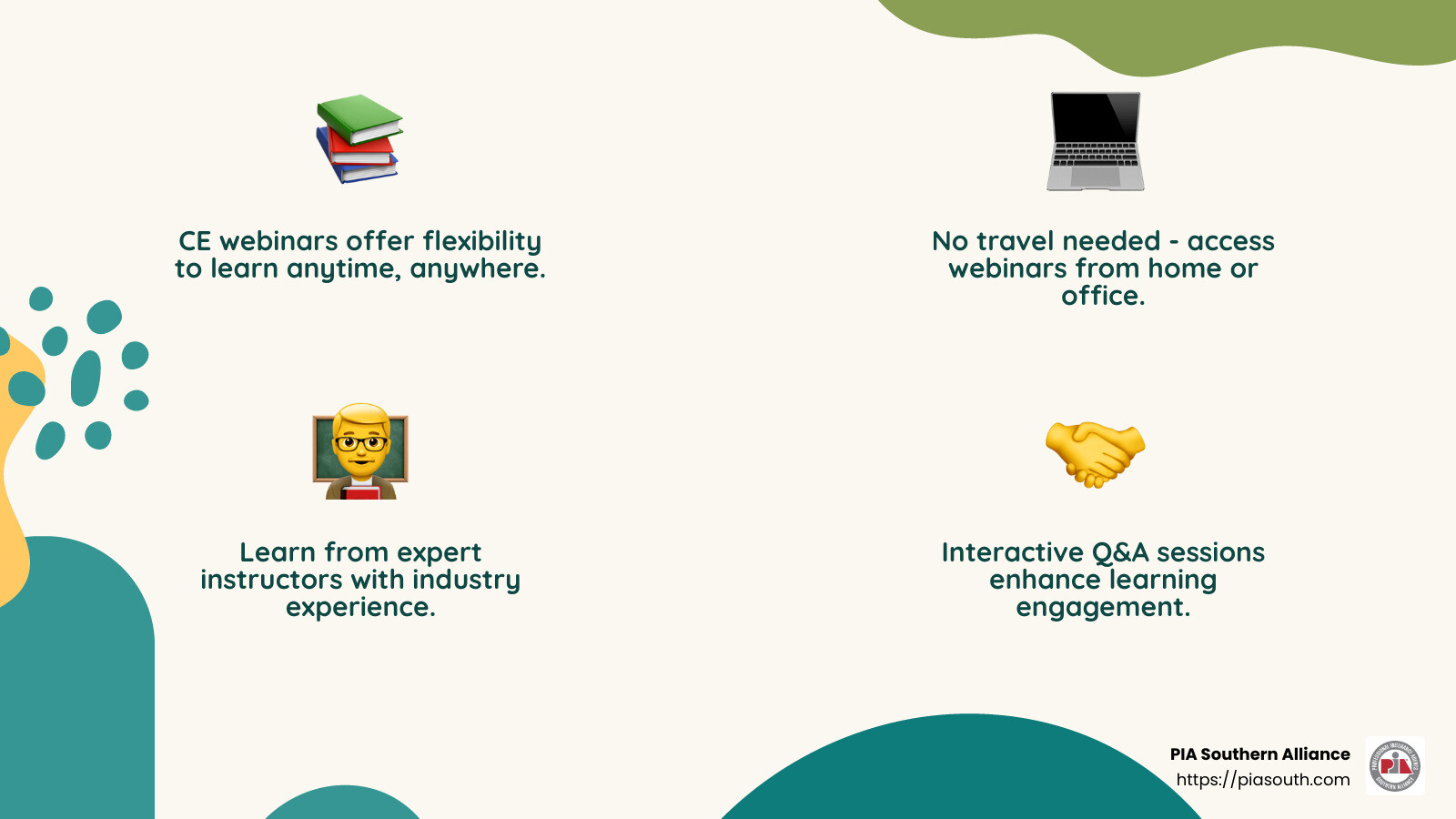 Expert instructors bring valuable insights - continuing education webinars for insurance agents infographic 4_facts_emoji_nature