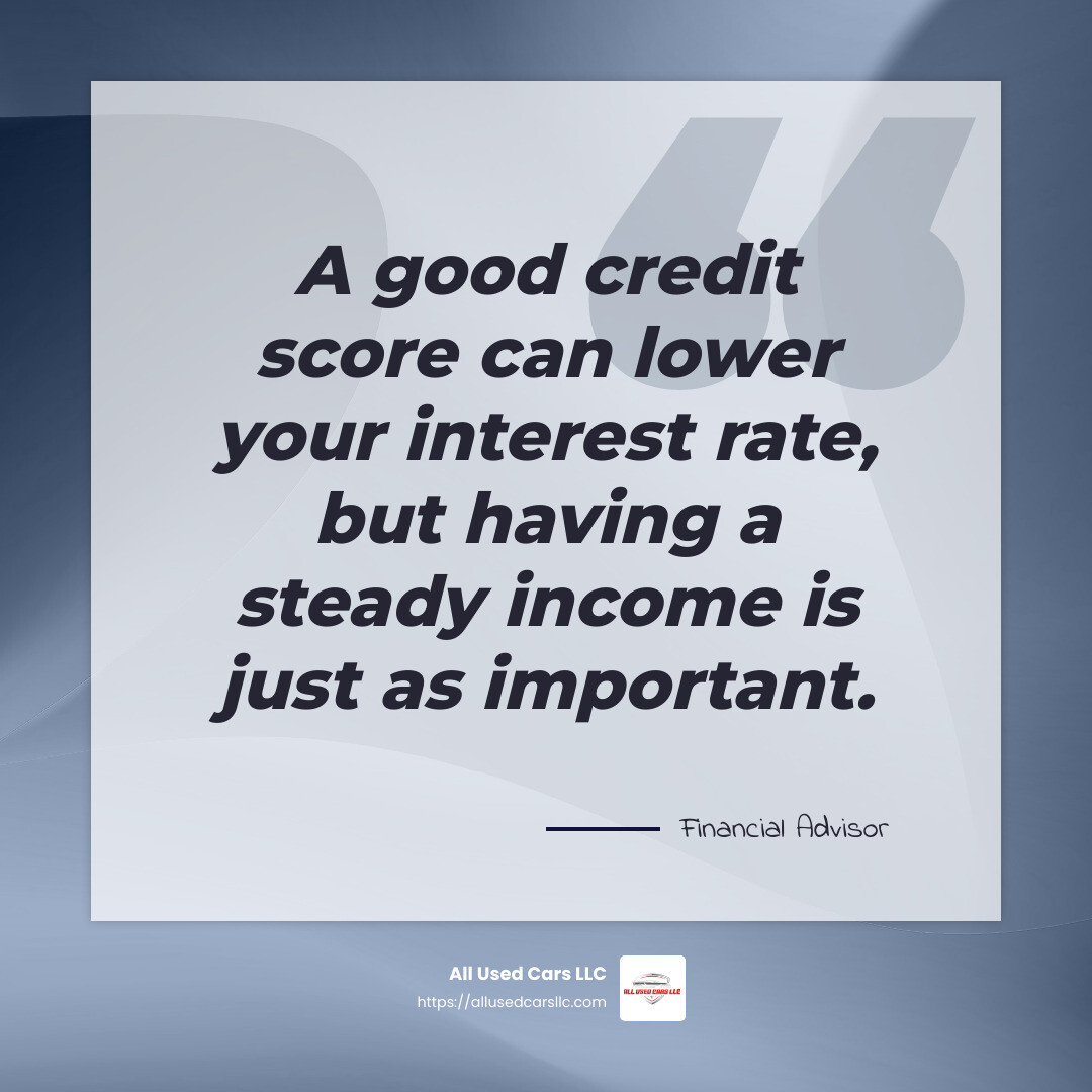 quote on credit and income importance - car finance low income infographic simple-quote-gray