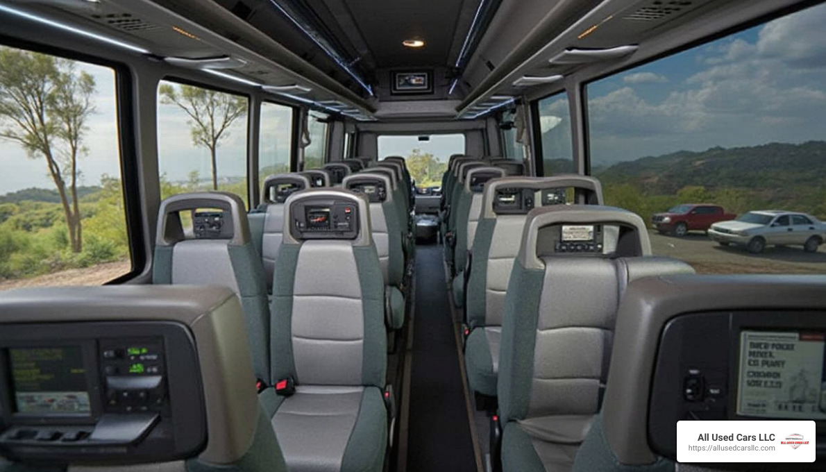 Toyota Coaster Comfort Features - 22 seater toyota coaster price