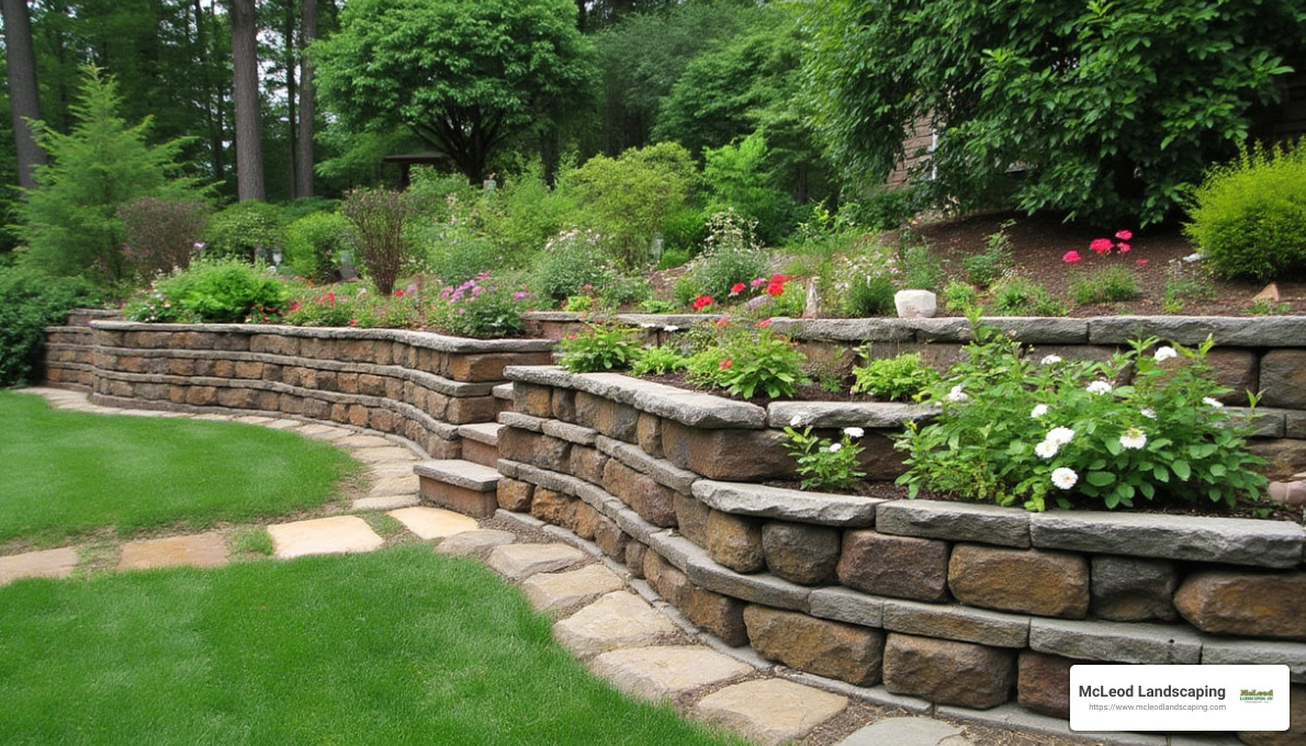 garden wall retaining - garden wall retaining