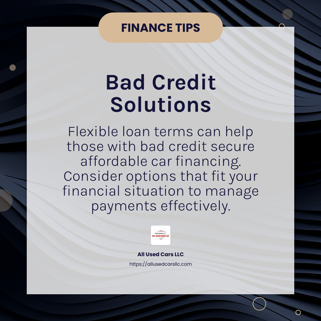 Quote from All Used Cars LLC - cheap cars to finance near me infographic simple-info-card-dark