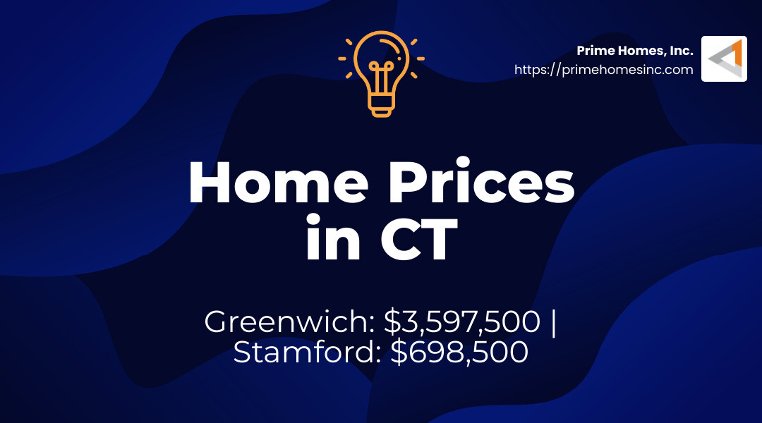 Median home prices in Connecticut - new developments in ct infographic simple-stat-landscape-lightbulb