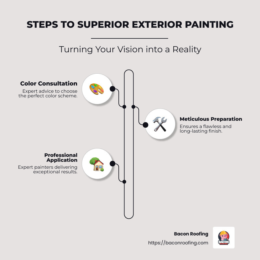 Rockwall exterior painting services infographic - rockwall exterior painting services infographic infographic-line-3-steps-neat_beige