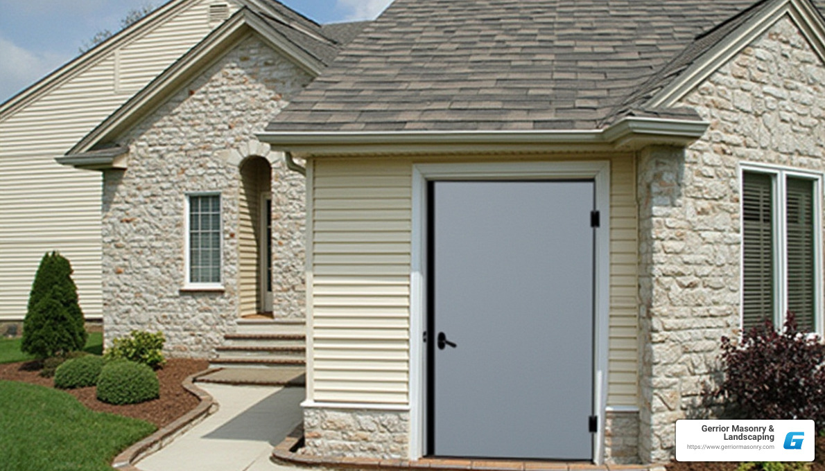 Aluminum basement cellar door - basement cellar doors