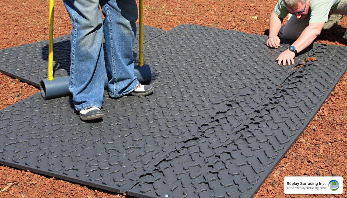 Mulch It Right Installing Rubber Mulch For Playgrounds Replay 