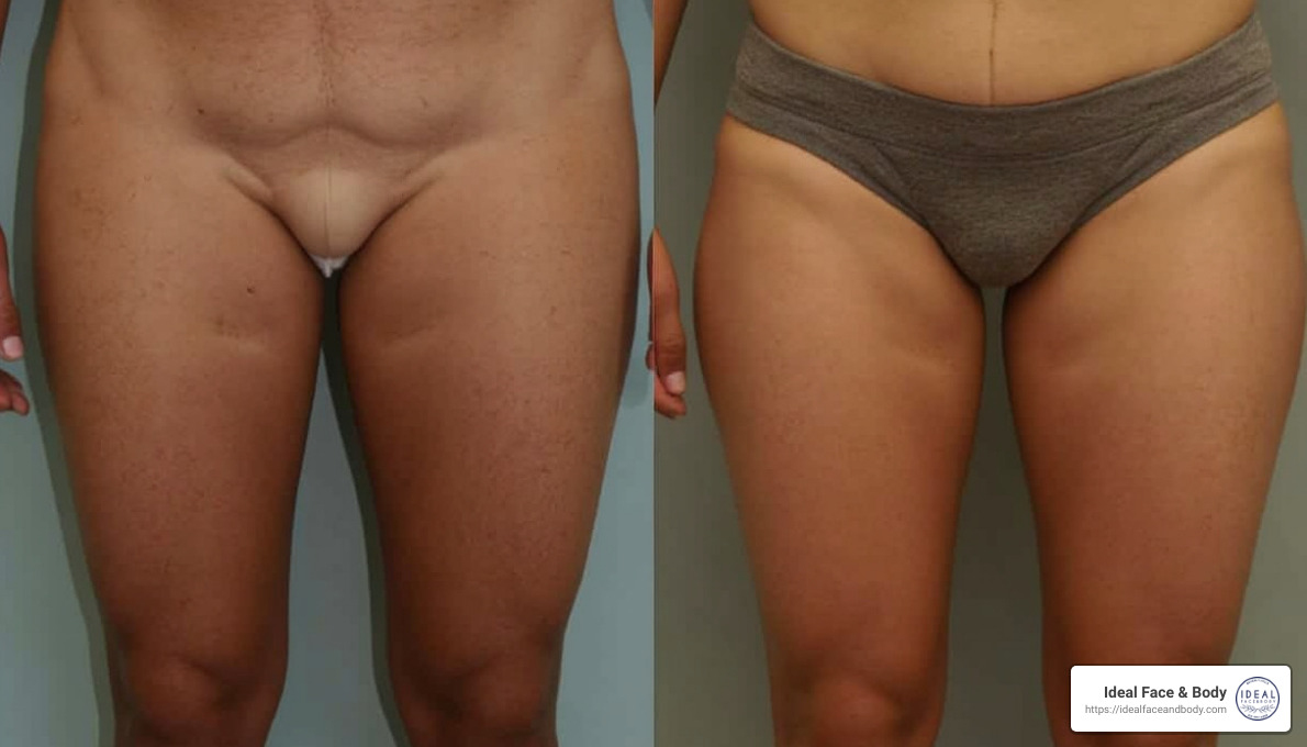 Inner Thigh Liposuction - inner thigh lipo before and after