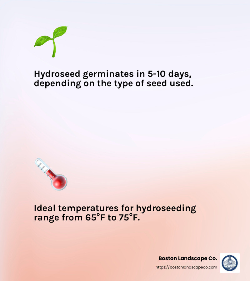 Ideal climate for hydroseeding - how long does it take for hydroseed to grow infographic 2_facts_emoji_light-gradient