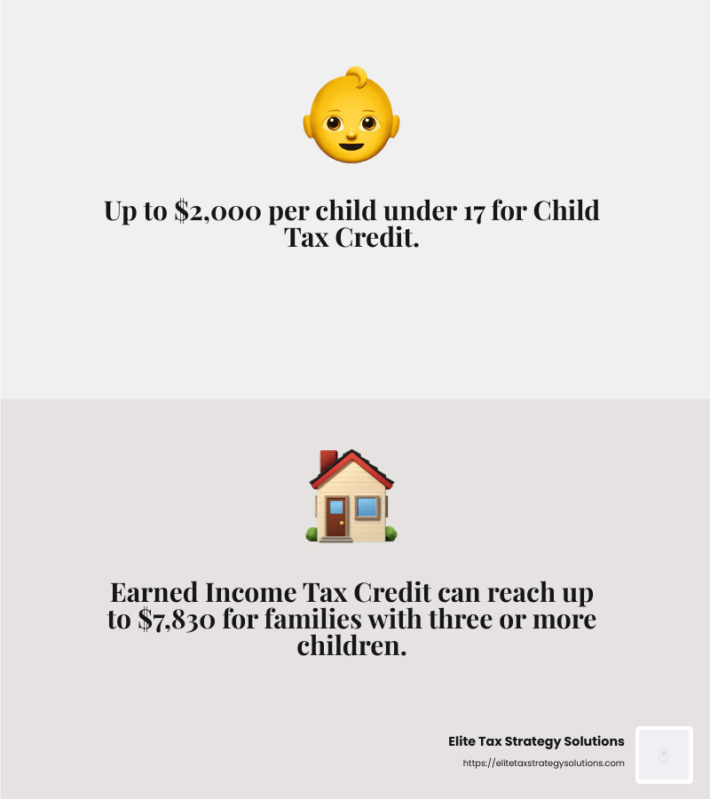 EITC Maximum Credit Amounts for 2024 - maximize tax savings infographic 2_facts_emoji_grey