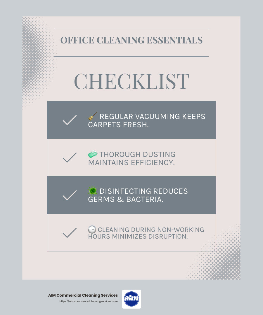 Office Cleaning Services Infographic - office cleaning company near me infographic checklist-light-blue-grey